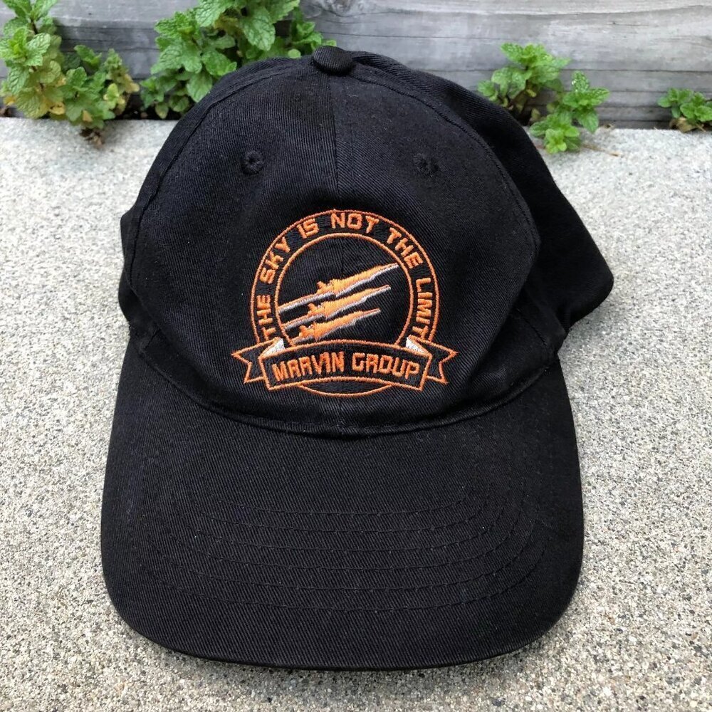 VTG AMC Marvin Group The Sky is Not The Limit Hat Men's Black Cap Aerospace​​​